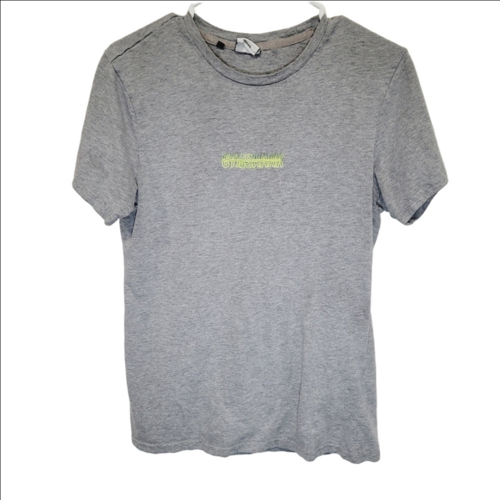 Gymshark Mens Vibes Gray Graphic T-Shirt